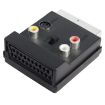 JUNSUNMAY 21 Pin Scart Male to Female S-Video 3 RCA Adapter - 1