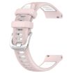 Garmin Forerunner 255S Music 18mm Silicone Watch Band - Pink+White - 2