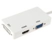 Mini DisplayPort Male to HDMI + VGA + DVI Female Adapter Cable - 3