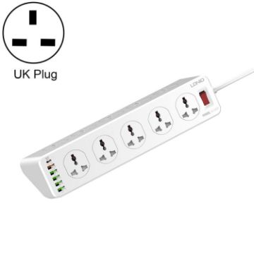 LDNIO SC10610 30W 10+6 Ports Fast Charging Socket UK Plug - 1
