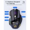 iMICE GW-X7 Wireless Gaming Mouse with RGB Lights - Black - 3