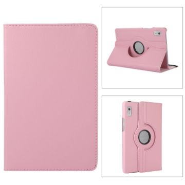 Lenovo Tab M9 360 Degree Rotation Litchi Texture Tablet Leather Case (Pink) - 1