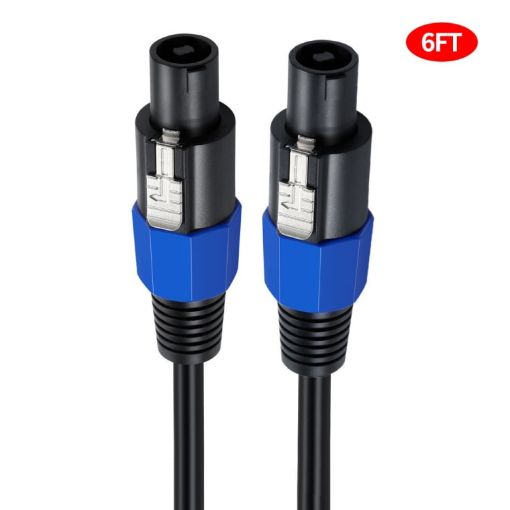 JUNSUNMAY Speakon Male to Male Speaker Adapter Cable - 6FT - 1