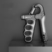 Adjustable Hand Grip Strengthener Arm Muscle Exerciser - Mechanical Counter Gray - 1