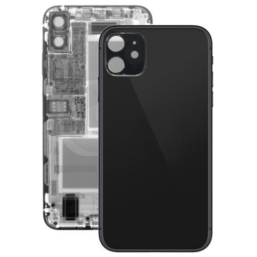 Black Glass Battery Back Cover for iPhone 11 - 1
