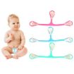 Plastic Three-hook Baby Diaper Buckle - Random Color Delivery - 1
