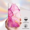 For Honor 200 PT003 Marble Pattern Flip Leather Phone Case - Pink Purple Gold - 5