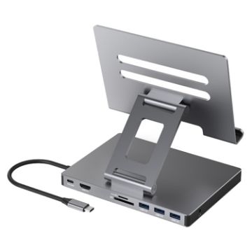 Blueendless 4K/60Hz Type-C Docking Station Bracket, 8-in-1 - 1