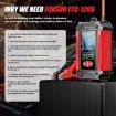 FOXSUR 12V Lithium Battery Charger with Battery Detection EU Plug - 5