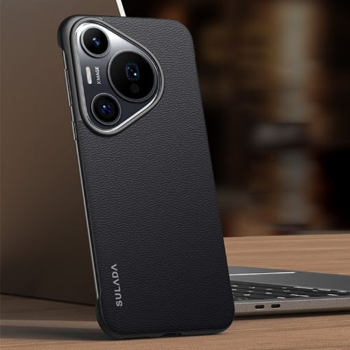 Huawei Pura 70 Pro/70 Pro+ Leather Phone Case (Black) - 1