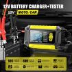 FOXSUR 12V Lithium Battery Charger with Battery Detection EU Plug - 4