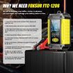 FOXSUR 12V Lithium Battery Charger with Battery Detection EU Plug - 5