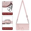 Oukitel C51 Cat Rat Embossed Pattern RFID Leather Phone Case (Pink) - 3