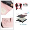 Oukitel C51 Cat Rat Embossed Pattern RFID Leather Phone Case (Pink) - 5