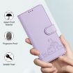 Oukitel C51 Cat Rat Embossed RFID Leather Phone Case (Purple) - 6