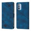 Motorola Moto G31/G41 Blue Leather Phone Case - Skin Feel Embossed - 2