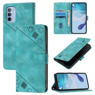 Motorola Moto G31/G41 Green Leather Phone Case - Skin Feel Embossed - 1