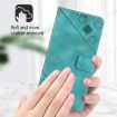 Motorola Moto G31/G41 Green Leather Phone Case - Skin Feel Embossed - 4