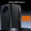 Vivo X Fold3 SULADA Kevlar 600D Texture Leather Phone Case - Brown - 2