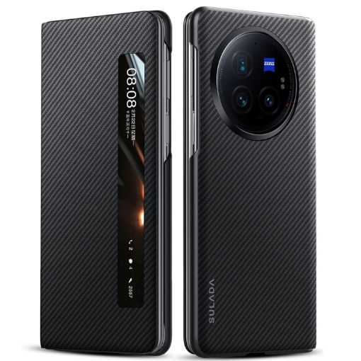 SULADA Kevlar 600D Texture Leather Phone Case for vivo X Fold3 Pro - 1