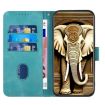 Samsung Galaxy Xcover 4/4s Elephant Head Embossed Leather Case - Light Blue - 3
