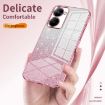 Realme X50/X50m 5G Pink Glitter Powder Electroplated Phone Case - 5