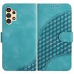 Samsung Galaxy A13 4G Elephant Head Embossed Leather Case - Light Blue - 1