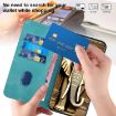 Samsung Galaxy A13 4G Elephant Head Embossed Leather Case - Light Blue - 5