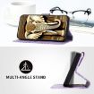 Samsung Galaxy Xcover 4/4s Elephant Head Embossed Leather Case - Light Purple - 4