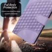 Samsung Galaxy Xcover 4/4s Elephant Head Embossed Leather Case - Light Purple - 6