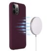 iPhone 15 Pro Max Shockproof Silicone Magsafe Phone Case - Plum Color - 3