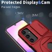 Samsung Galaxy A15 5G Camshield MagSafe Ring Holder Armor Phone Case - Red - 4