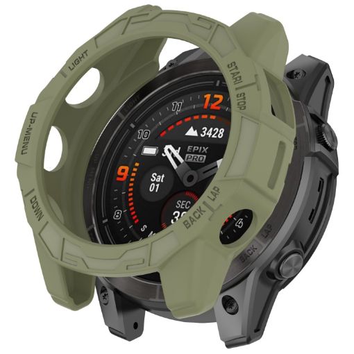 Garmin Epix Pro/Fenix 7X Armored TPU Protective Case - Green - 1