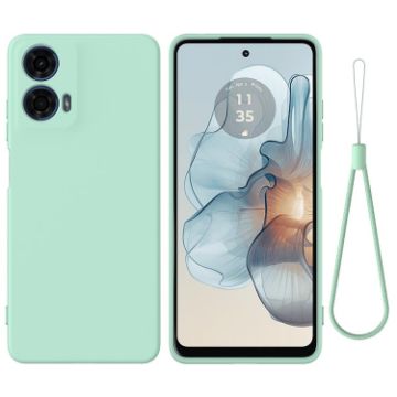 Green Liquid Silicone Shockproof Phone Case for Motorola Moto G24 Power - 1