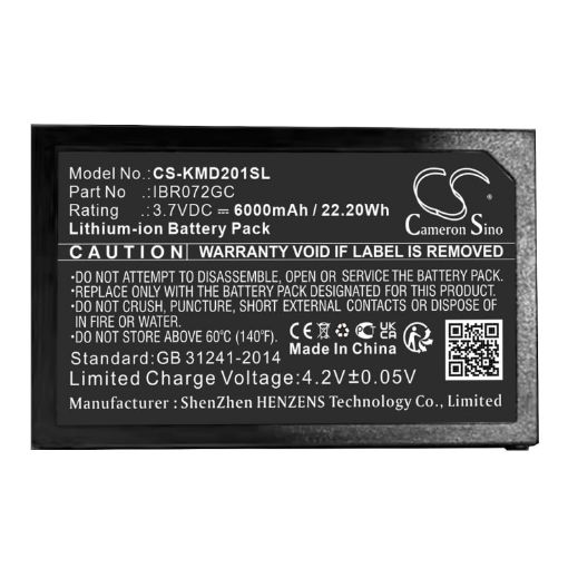 Battery for Ies kami IBR072GC AD201-1 (p/n AD201-1) - 1