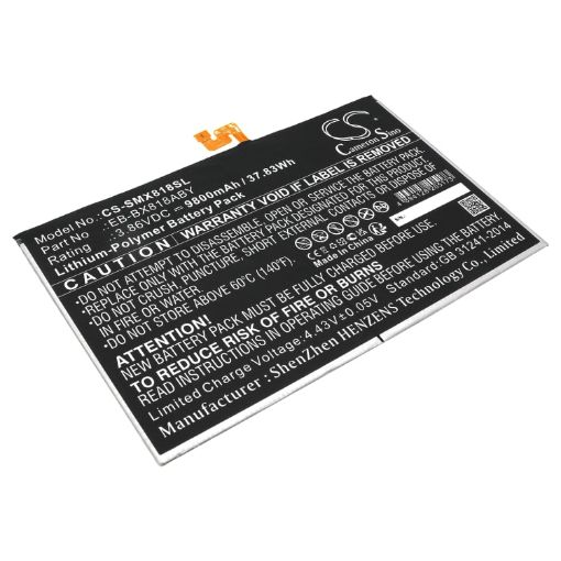 Samsung Tab S9+ Battery EB-BX818ABY GH82-31907A SM-X818 SM-X816 SM-X810 - 1