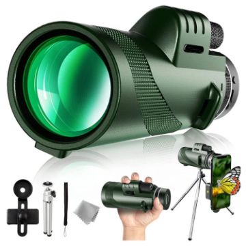 40X60 Outdoor Night Vision Monocular with Tripod - High Power HD - 1