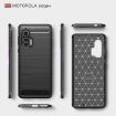Motorola Moto Edge Plus Carbon Fiber TPU Case - Black - 3