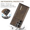 Samsung Galaxy S24 Ultra 5G DG.MING M2 Series 3-Fold Multi Card Bag + Magnetic Phone Case - 6