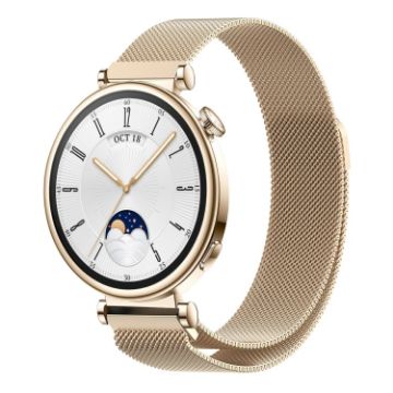 Huawei Watch GT4 41mm Milan Magnetic Steel Mesh Band - Champagne - 1