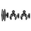 PULUZ Motorcycle Dualheads Crab Clamp Action Camera Handlebar Fixed Mount - 8