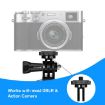 PULUZ 1/4 inch Screw Metal Tripod Mount Adapter - Black - 6