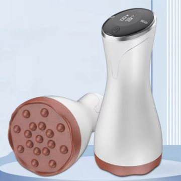 Acupuncture Stone Electric Hot Compress Massager 9-speed Gua Sha (Red) - 1