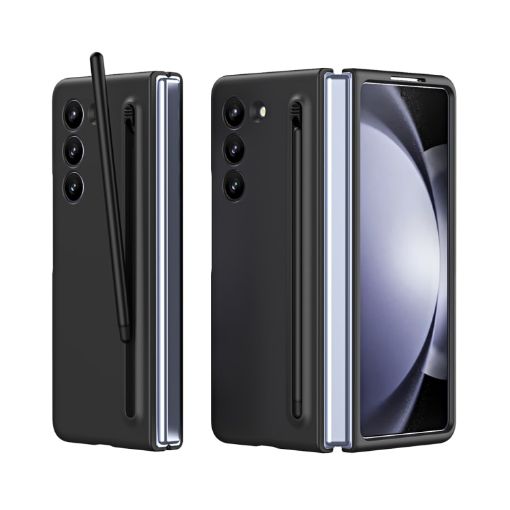 Samsung Galaxy Z Fold6 Skinfeel Shockproof Phone Case - Black - 1