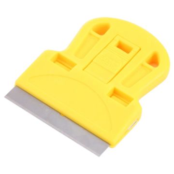 Yellow Glue Remover Squeegee Sticker Cleaner Scraper - 1