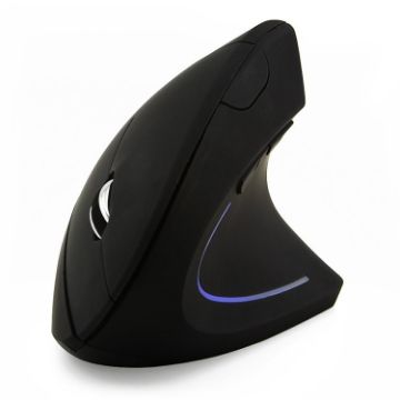 Wireless Vertical Optical Mouse 2.4GHz Battery Version - Black - 1