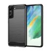 Samsung Galaxy S21 FE Carbon Fiber TPU Case - Black - 1