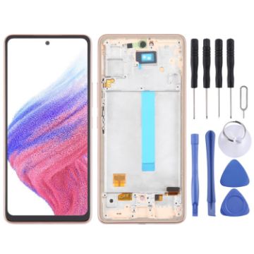 Samsung Galaxy A53 5G SM-A536 OLED LCD Screen Digitizer Assembly Gold - 1