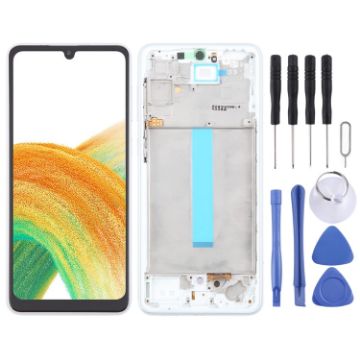 Samsung Galaxy A33 5G SM-A336 OLED LCD Screen Digitizer Assembly White - 1