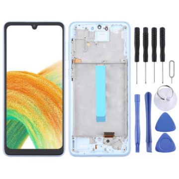 Samsung Galaxy A33 5G SM-A336 OLED LCD Screen Digitizer Assembly Blue - 1